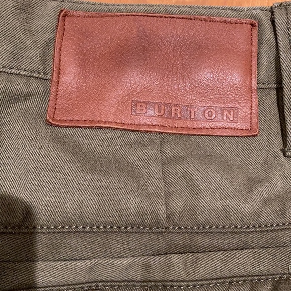 Men’s Burton chino pants army green size 32 - Picture 8 of 12
